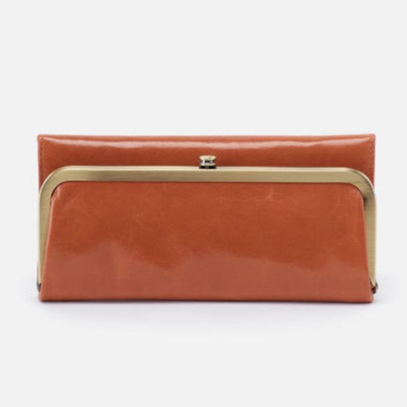 NWT New Hobo Rachel Continental Wallet Amber Retired Rare